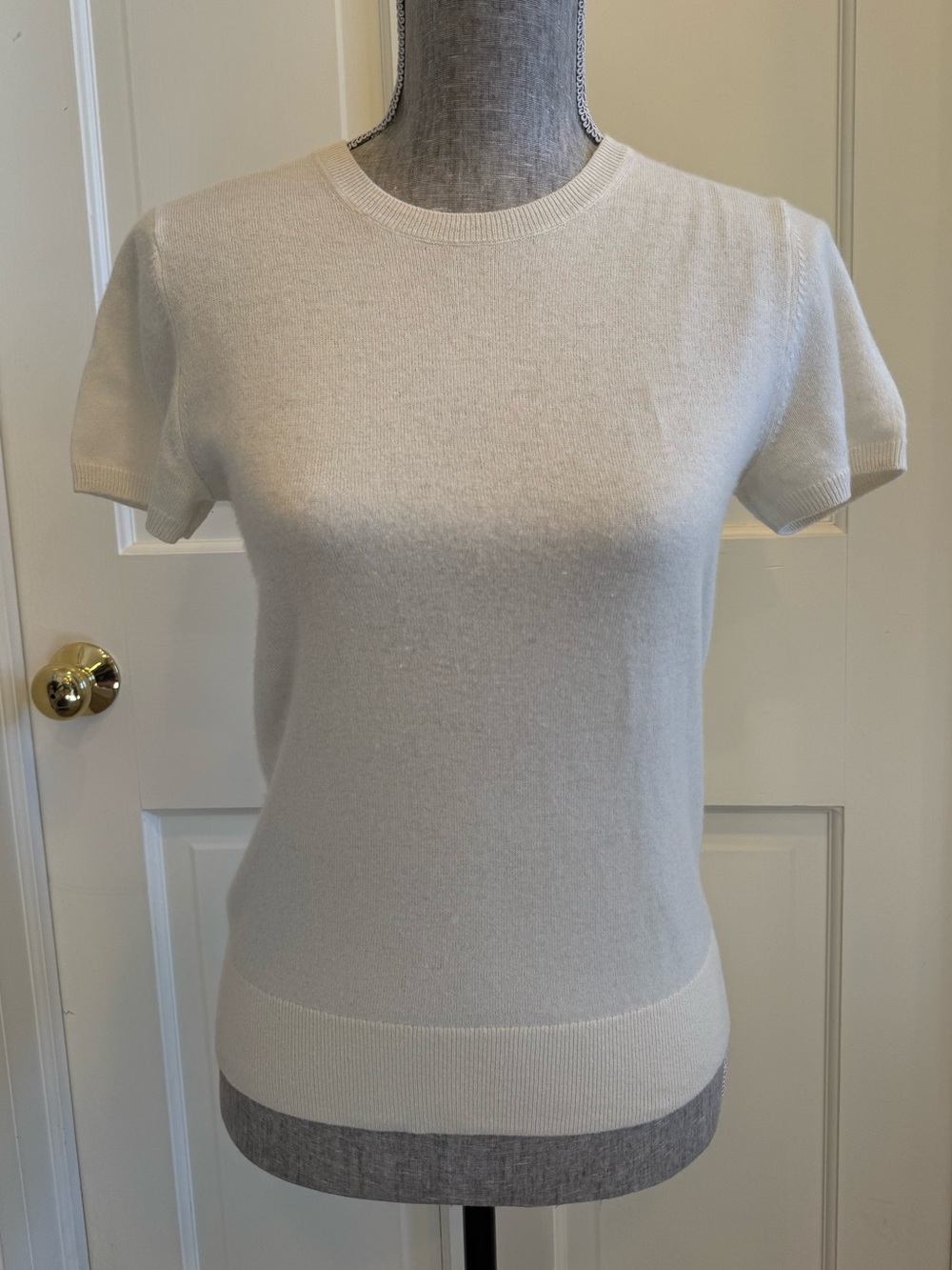 Polo by Ralph Lauren Cream Short Sleeve Crewneck Sweater
